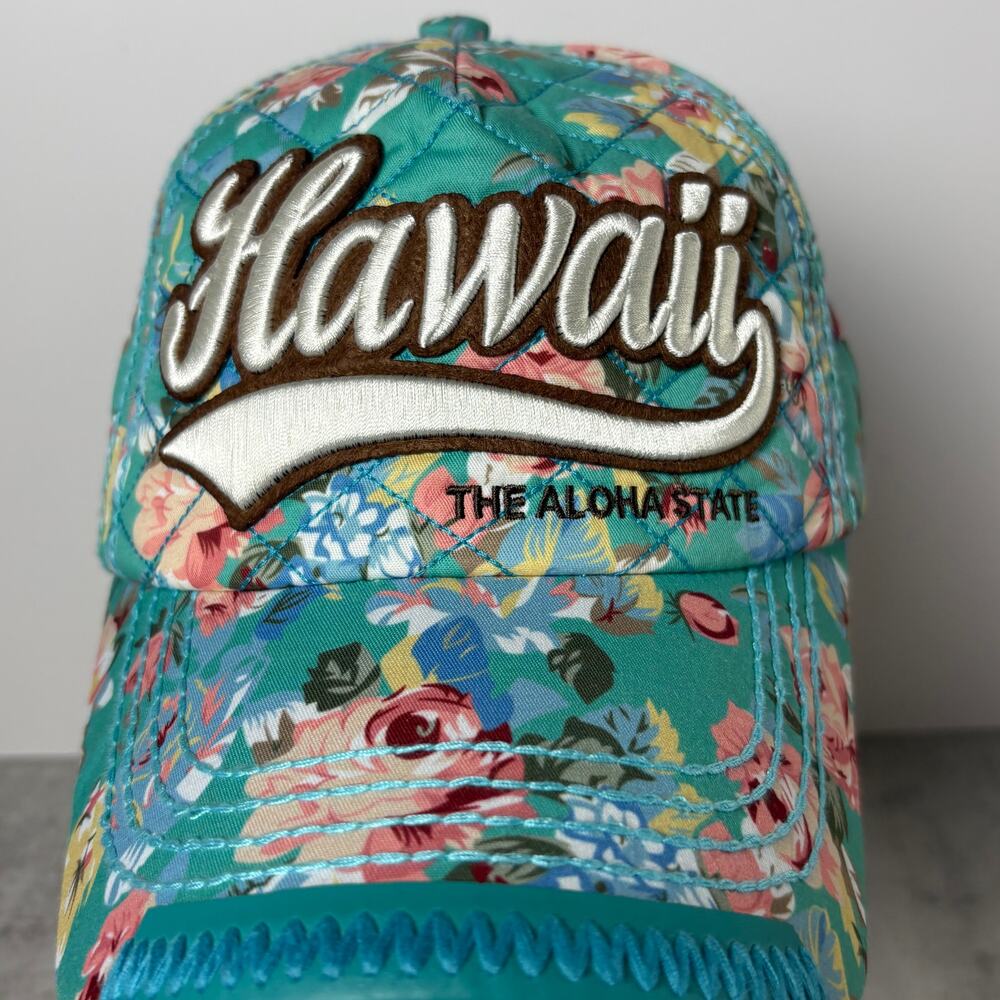 Robin Ruth Hawaii Snapback Baseball Cap Quilted Floral Design - Picture 4 of 15